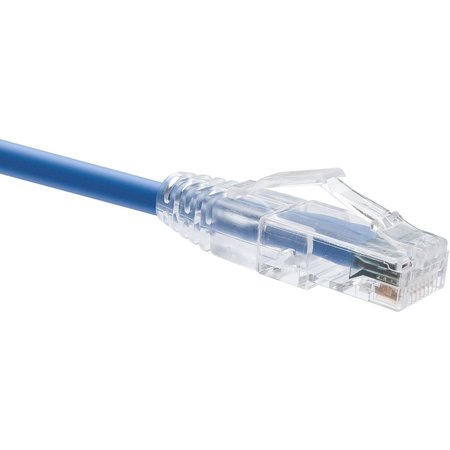 UNIRISE USA Unirise 7 Foot Cat6 Snagless Clearfit Patch Cable Blue - High Density 10008